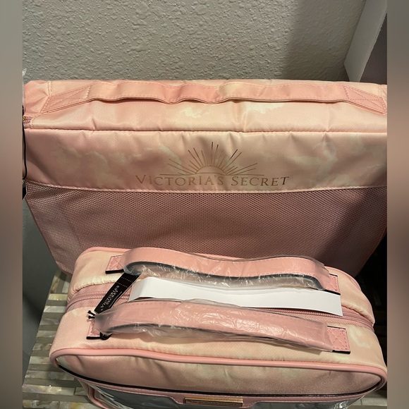 NEW Victoria's Secret SUNSET OMBRE Hardside SUITCASE BUNDLE - Picture 9 of 16
